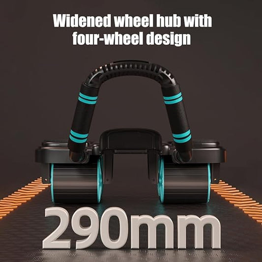 Exercise artifact abdominal curling exercise fitness equipment abdominal muscle wheel automatic rebound training abdominal muscle thin belly four wheel abdominal wheel